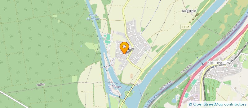 localisation de l'entreprise COULEUR PLONGEE 68  NIFFER