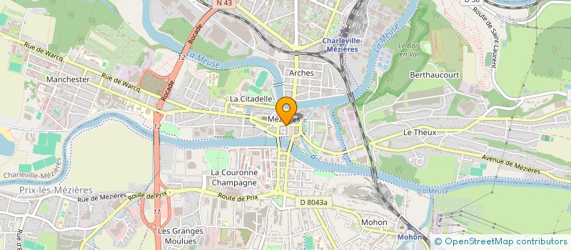 localisation de l'entreprise COULEUR POP'S  CHARLEVILLE-MEZIERES