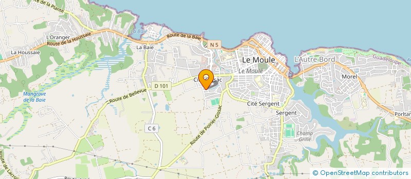 localisation de l'entreprise COULEUR POURPRE à LE MOULE