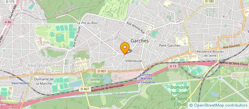 localisation de l'entreprise COULEUR POURPRE à GARCHES