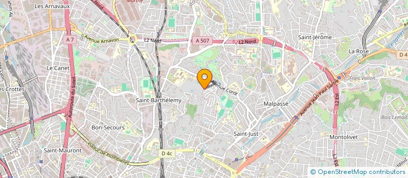 localisation de l'entreprise COULEUR PROVENCE à MARSEILLE