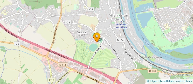 localisation de l'entreprise COULEUR SAFRAN à VILLENNES-SUR-SEINE