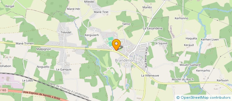 localisation de l'entreprise COULEUR SLG  BRANDERION