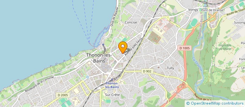localisation de l'entreprise COULEUR TURQUOISE à THONON-LES-BAINS