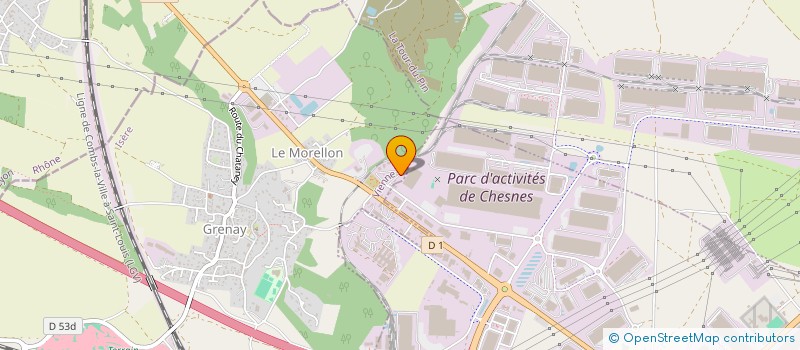 localisation de l'entreprise COULEUR VERANDA  GRENAY