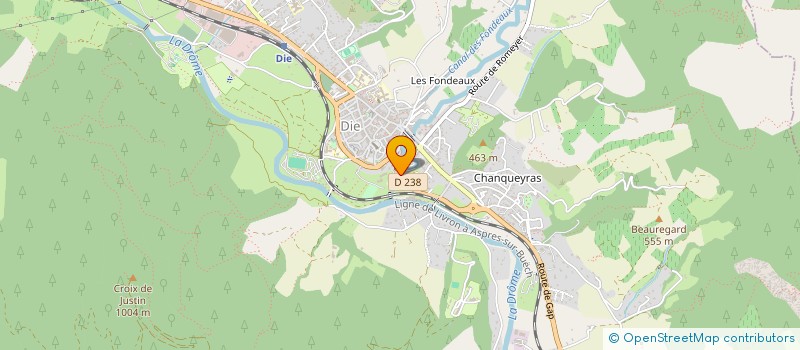 localisation de l'entreprise COULEUR VERCORS PARKS  DIE