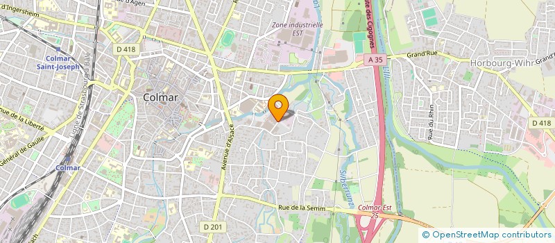 localisation de l'entreprise COULEURS à COLMAR