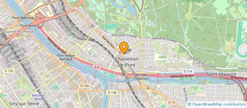 localisation de l'entreprise COULEURS A CROQUER à CHARENTON-LE-PONT