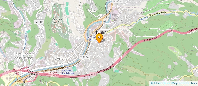 localisation de l'entreprise COULEURS AZUR PEINTURE  DRAP