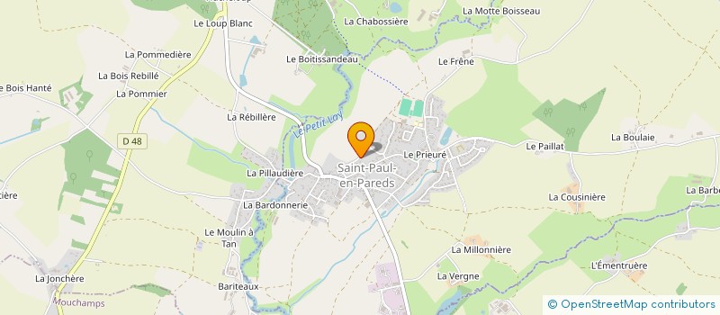 localisation de l'entreprise COULEURS BOISTISSANDEAU à LES HERBIERS