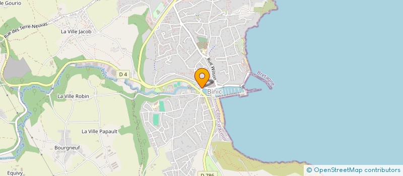 localisation de l'entreprise COULEURS CAFE  BINIC-ETABLES-SUR-MER