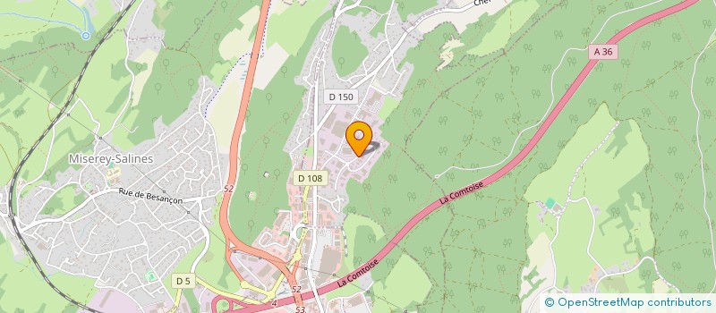 localisation de l'entreprise COULEURS COMTOISES  CHATILLON-LE-DUC