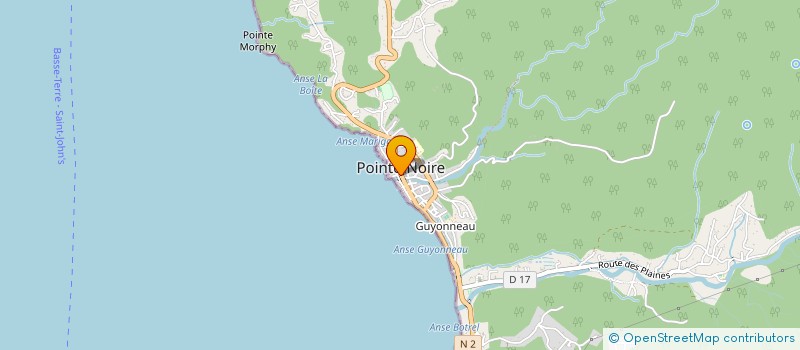 localisation de l'entreprise COULEURS D'AFRIQUE  POINTE-NOIRE