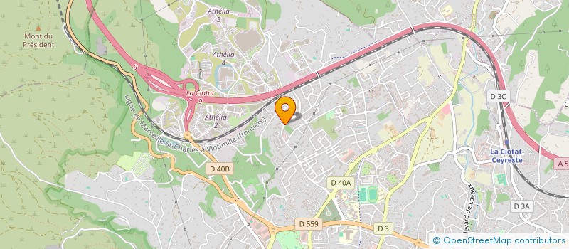 localisation de l'entreprise COULEURS D'ARTISTES  LA CIOTAT