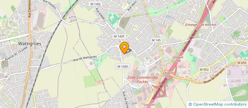 localisation de l'entreprise COULEURS D'AUJOURD'HUI  FACHES-THUMESNIL