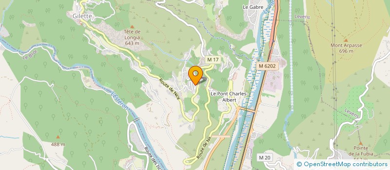 localisation de l'entreprise COULEURS D AZUR  GILETTE