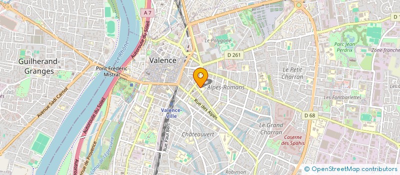 localisation de l'entreprise COULEURS D'ENVIES à VALENCE