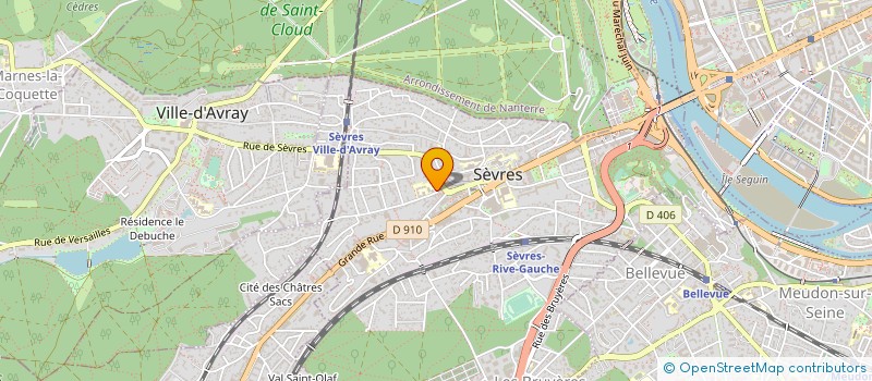 localisation de l'entreprise COULEURS D'HYGIENES à SEVRES
