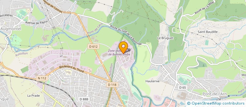 localisation de l'entreprise COULEURS D'OC  MAZAMET