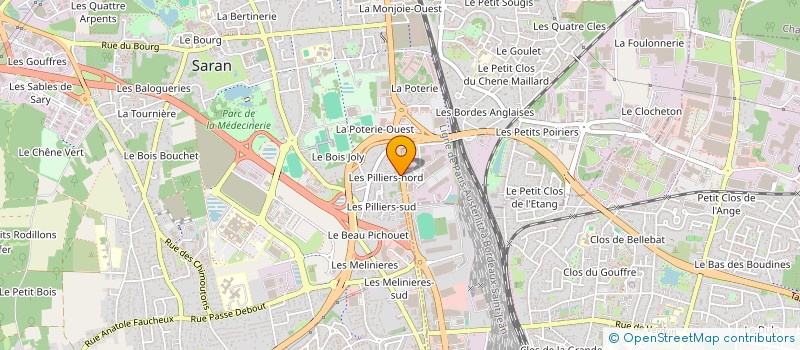 localisation de l'entreprise COULEURS D'ORLEANS à SARAN