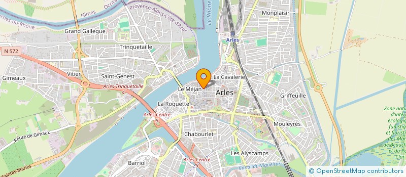 localisation de l'entreprise COULEURS DANS LA VILLE à ARLES