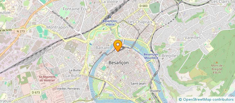 localisation de l'entreprise COULEURS DE FLEURS  BESANCON