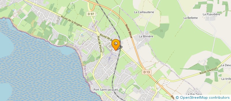 localisation de l'entreprise COULEURS DE JADE à LA BERNERIE-EN-RETZ