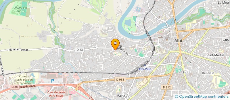 localisation de l'entreprise COULEURS DE L AUTAN à ALBI