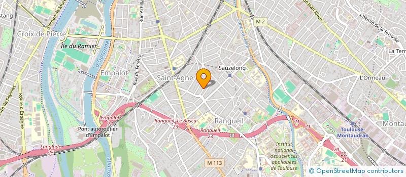 localisation de l'entreprise COULEURS DE SOI  TOULOUSE