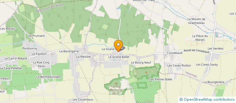 localisation de l'entreprise COULEURS DE TOURAINE  HUISMES