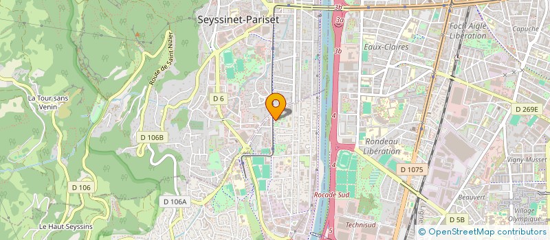 localisation de l'entreprise COULEURS DE VIE à SEYSSINS