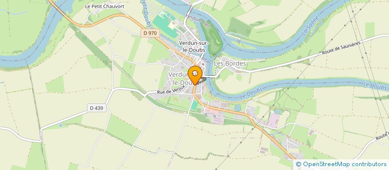 localisation de l'entreprise COULEURS DE VIE à VERDUN-SUR-LE-DOUBS