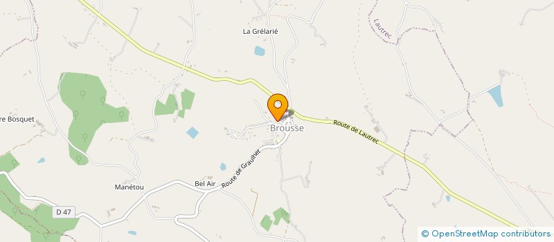 localisation de l'entreprise COULEURS DE YANAE à BROUSSE