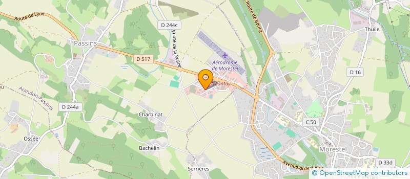 localisation de l'entreprise COULEURS DECO PASSINS  ARANDON-PASSINS