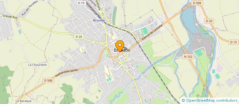 localisation de l'entreprise COULEURS DENTELLE à BRIOUDE