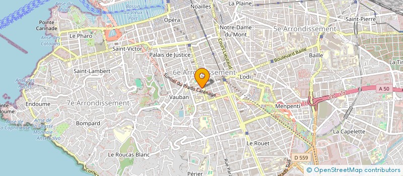 localisation de l'entreprise COULEURS DES ILES à MARSEILLE