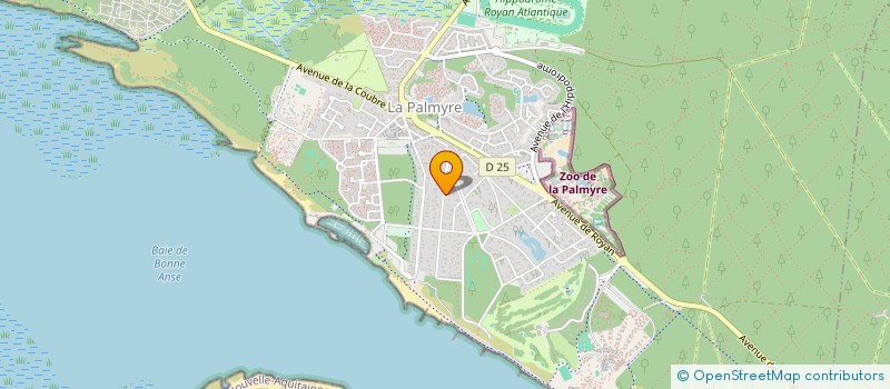 localisation de l'entreprise COULEURS DESIGN 17  SAUJON