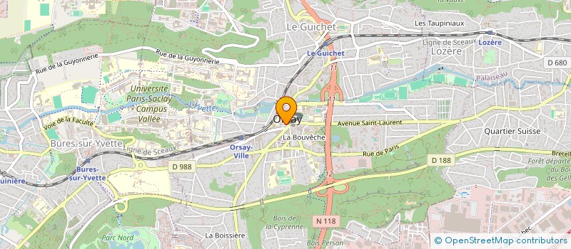 localisation de l'entreprise COULEURS DU GRAND MESNIL à ORSAY