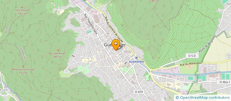 localisation de l'entreprise COULEURS DU MONDE  GUEBWILLER