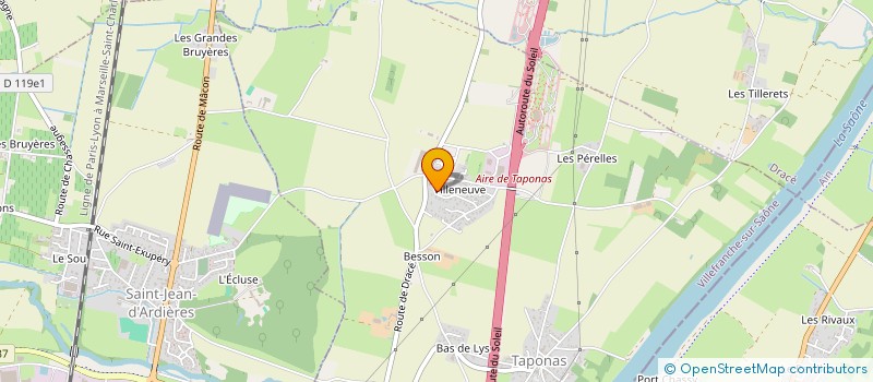 localisation de l'entreprise COULEURS DU MONDE  TAPONAS