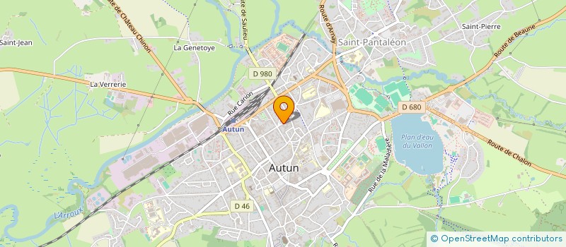 localisation de l'entreprise COULEURS DU MORVAN  AUTUN