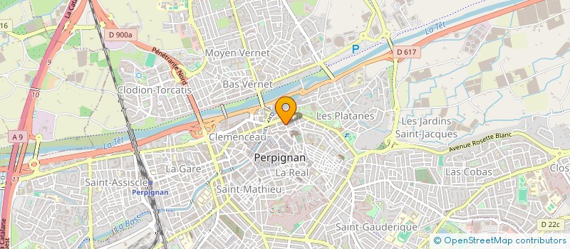 localisation de l'entreprise COULEURS DU SUD  PERPIGNAN