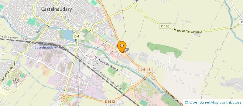 localisation de l'entreprise COULEURS DU SUD à CASTELNAUDARY