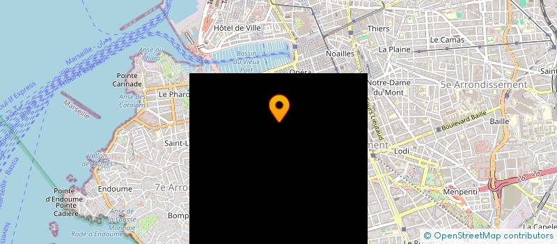 localisation de l'entreprise COULEURS DU SUD PROVENCE  MARSEILLE
