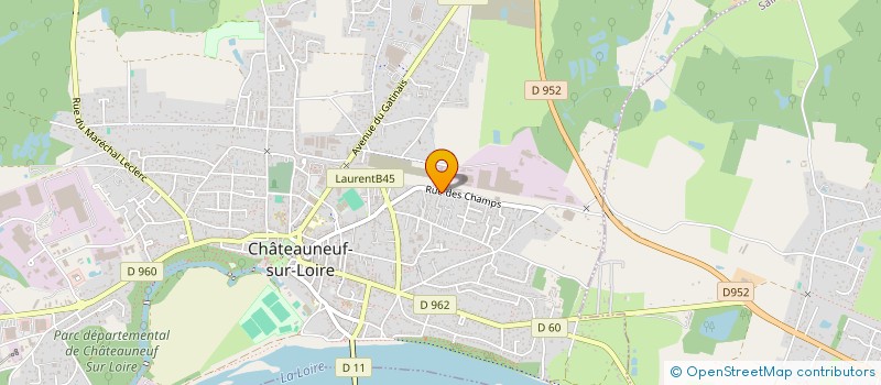 localisation de l'entreprise COULEURS DU TEMPS à CHATEAUNEUF-SUR-LOIRE