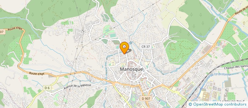 localisation de l'entreprise COULEURS EMPREINTES à MANOSQUE
