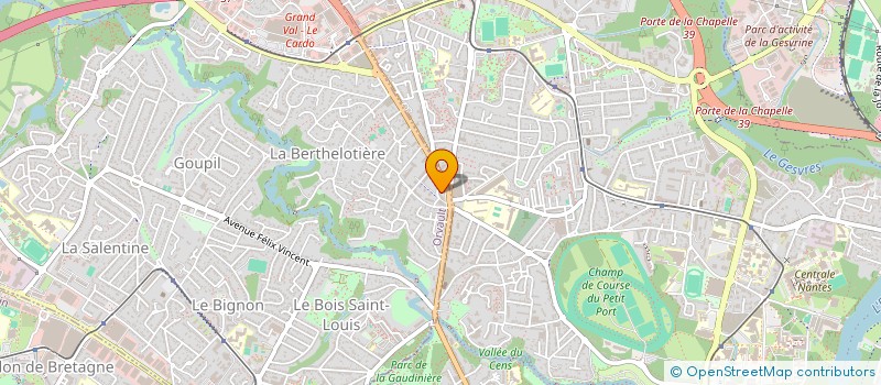 localisation de l'entreprise COULEURS ESSENTIELLES à ORVAULT