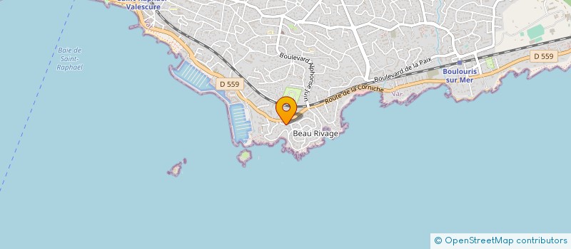 localisation de l'entreprise COULEURS ET AMBIANCES à SAINT-RAPHAEL