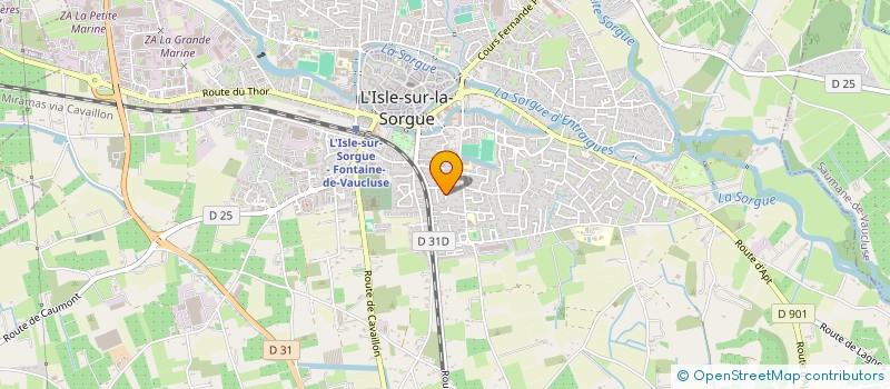 localisation de l'entreprise COULEURS ET CREATIONS  L'ISLE-SUR-LA-SORGUE