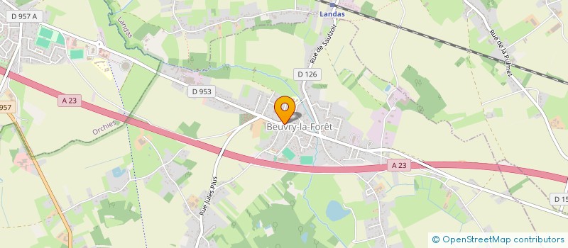 localisation de l'entreprise COULEURS ET CREATIONS à BEUVRY-LA-FORET